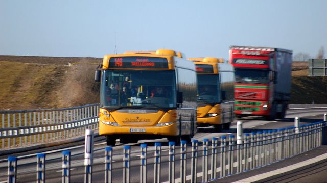 Tung trafik kräver utbyggnad av E6. Foto: Christer, CC 2.0