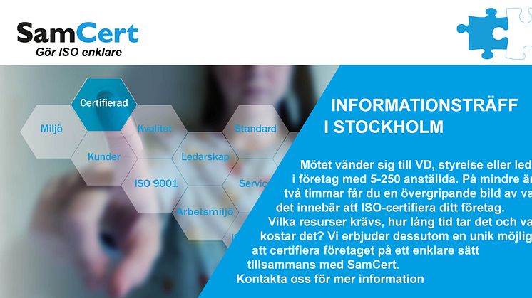  Är det inte dags att ISO-certifiera företaget?