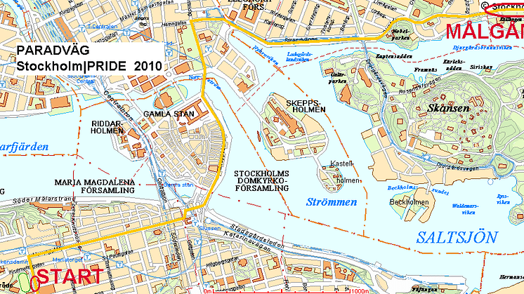 Ny väg för Prideparaden