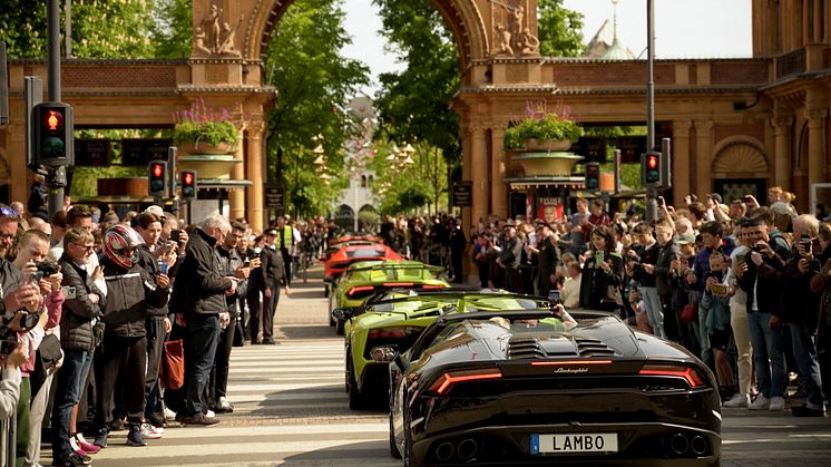 Op mod 10.000 oplevede Skandinaviens største Lamborghini-fest