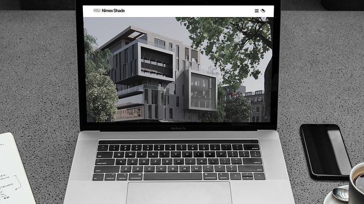 VI FORMAR LJUS. VI SKAPAR SKUGGA. Nimex Shade levererar innovativ solavskärmning som gynnar hållbar arkitektur, exteriört såväl som interiört. Vi är experter på klimatskal och termisk komfort.