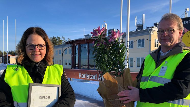 Maria Fiskerud och Torbjörn Nilsson (MP), ordförande i miljönämnden