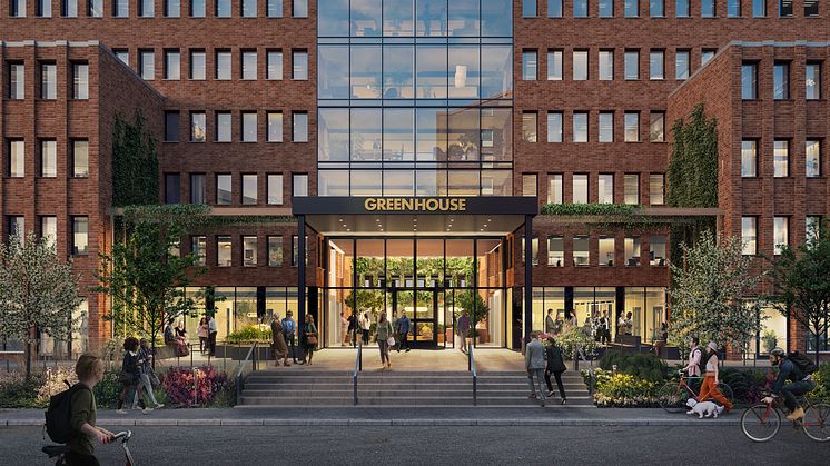 Greenhouse i Solna Illustration: Humlegården Fastigheter AB