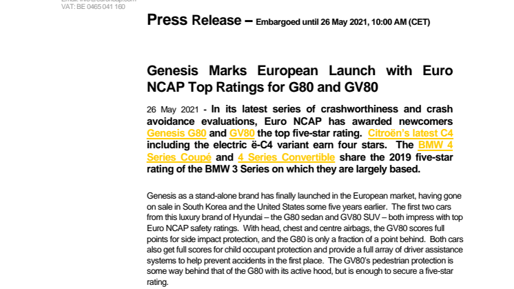 Genesis Marks European Launch with Euro NCAP Top Ratings for G80 and GV80 - Press Release 2105.pdf