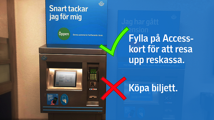 Ett halvår kvar att toppa upp reskassa – men från slutet av september går det inte längre köpa biljett i automaterna.