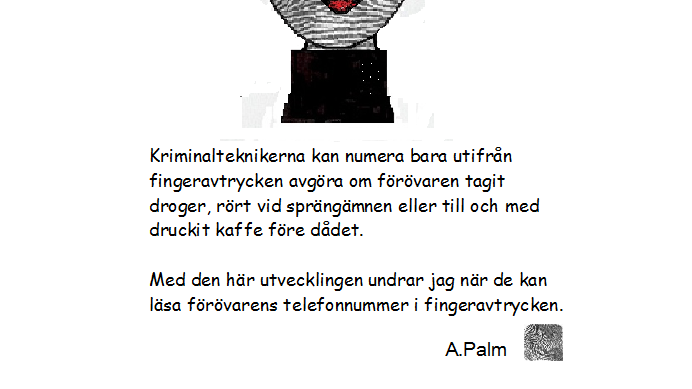 Ett finger kan lämna mer än bara ett avtryck