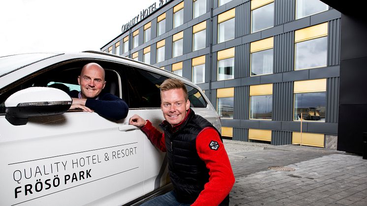 Quality Hotel Frösö Park satsar på körupplevelser med motorsportstjärna