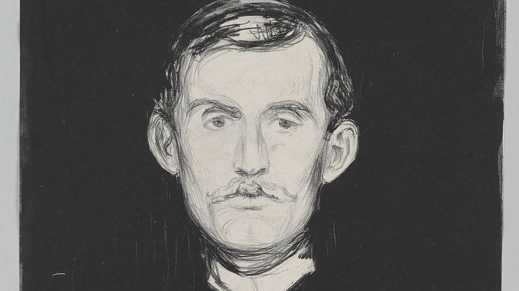 Edvard Munch: Selvportrett / Self-Portrait (1895)