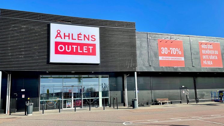 Åhléns Outlet på Bernstorp utanför Malmö - öppnade i februari -22