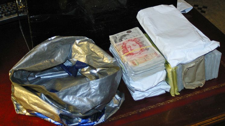 Cash seized from a safety deposit box