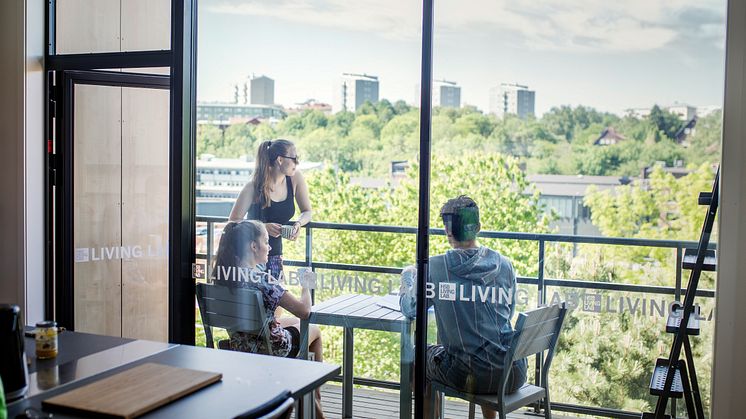 På 3:e pallplats! HSB Living Lab är ett bra exempel på byggnad och koncept som bidrar till kampen mot klimatförändringar Foto: Felix Gerlach 