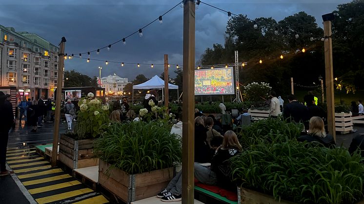 Grönsakstorget i augusti 2023 då det under några veckor var ett sommartorg. Bild: Göteborgs Stad