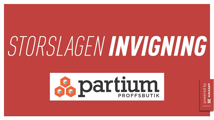 Pressinbjudan: invigning av Powered by Kramp hos Partium Proffsbutik