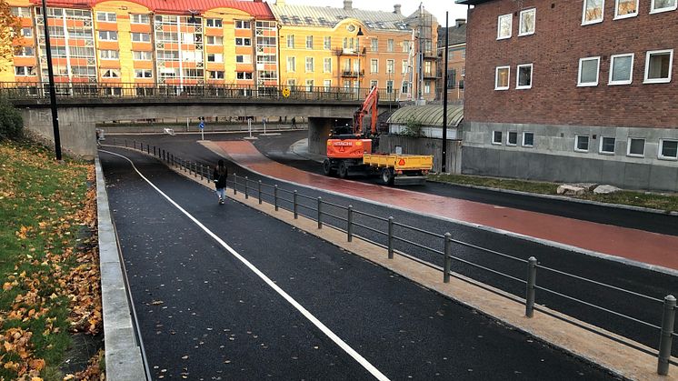 Hamngatan, Tullhusgatan och Löfbergsrondellen öppnar för trafik