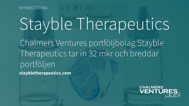 Stayble Therapeutics Chalmers Ventures2