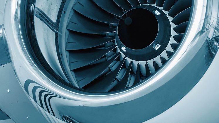 Flygplansmotor, genrebild. Foto: Shutterstock
