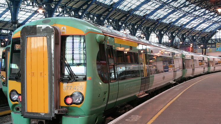 Southern train at Brighton station