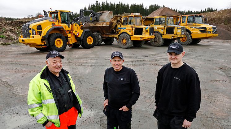 Volvos dumprar – ett säkert val i generationer hos Borgstena Dumpertransport