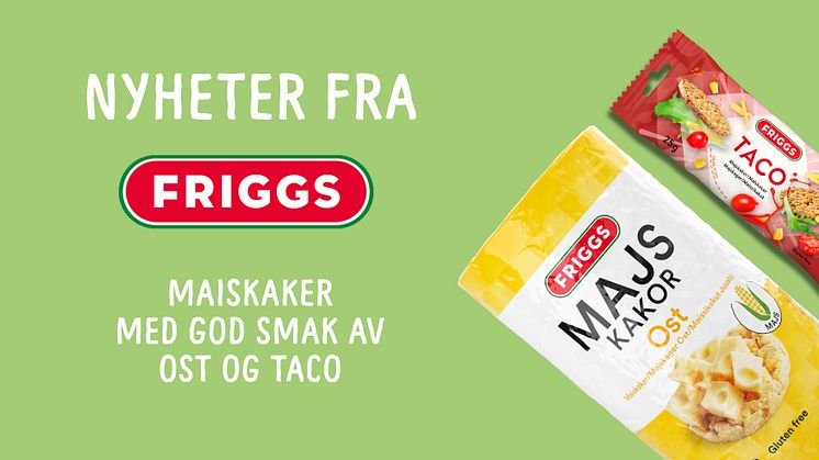 Nyhet: smaksfavoritter fra Friggs!