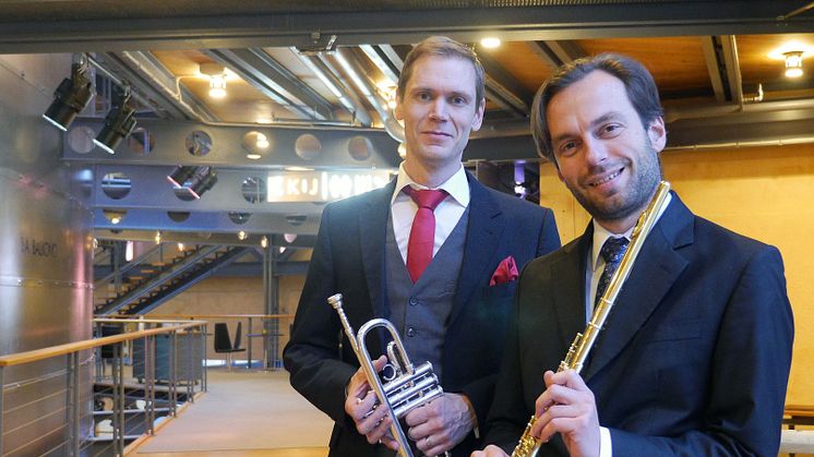 Elias Svanberg och Teodor Tirlea. Foto SON