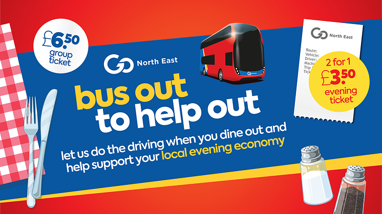 Go North East launches new ‘Bus Out to Help Out’ offer to help support local evening economy