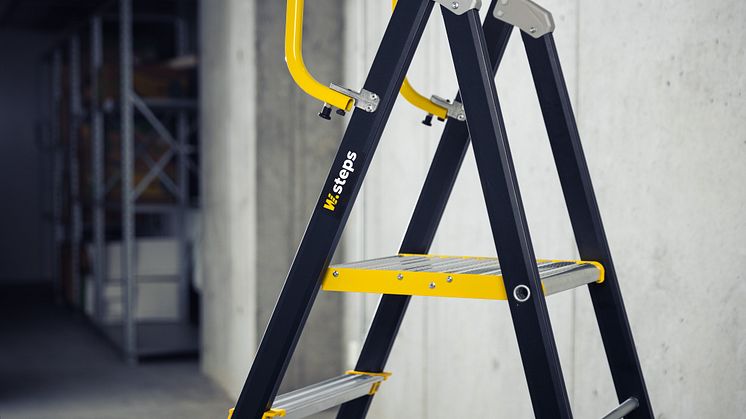 W.steps - the same high-quality yellow ladders with an increased focus on sustainability.