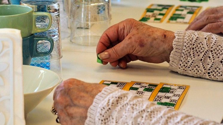 Bingo är populärt i aktivitetslokalerna