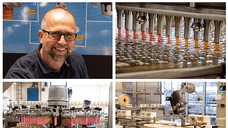 Under sommaren går glassmaskinerna går på högvarv i Triumf Glass fabrik i Sävedalen. 