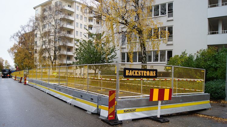 Markarbete på Gärdet i Stockholm.