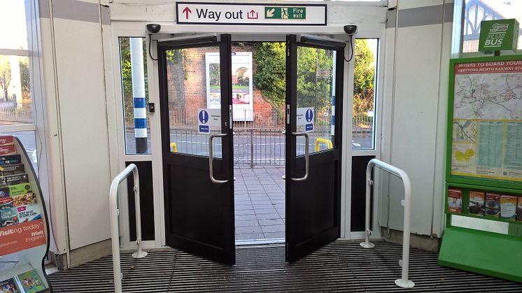 Open sesame:  GTR has installed automatic doors at Hertford North station as part of a programme of improvements it is funding to improve access across the network