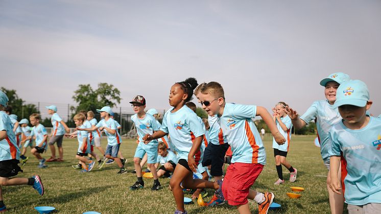 Children take part in All Stars Cricket at Hardwicke Cricket Club (Photo by Tom Shaw/ECB)