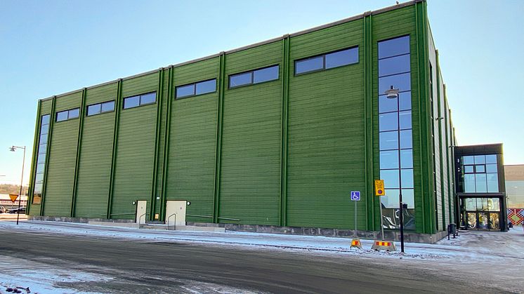 Nybyggda Kungsbacka sporthall. Foto: Kungsbacka kommun