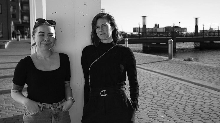 De två projektledarna EliSophie Andrée och Katarina Emgård. Foto: Pontus Sander.