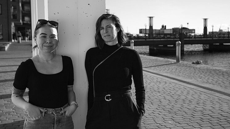 De två projektledarna EliSophie Andrée och Katarina Emgård. Foto: Pontus Sander.