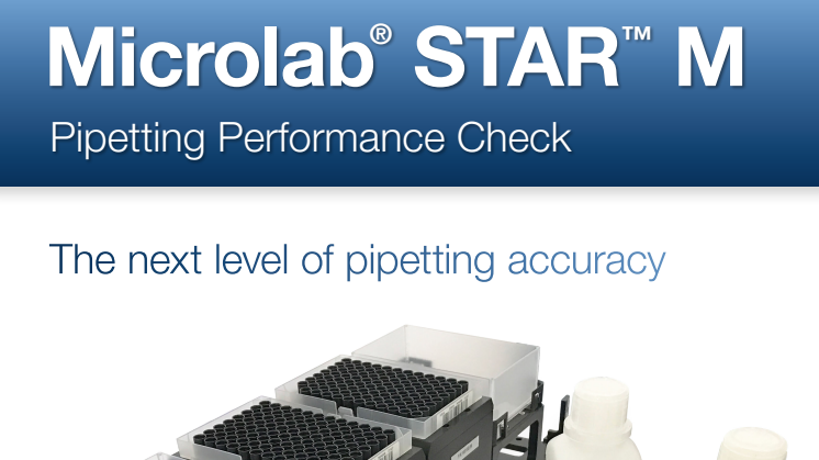 Pipetting Performance Check- the next level of pipetting accuracy