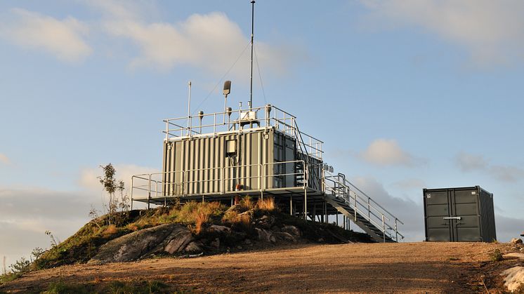 Birkenesobservatoriet i Aust-Agder. 