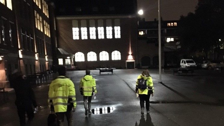 Energijegerne til Undervisningsbygg jakter energityver på Fagerborg skole. 