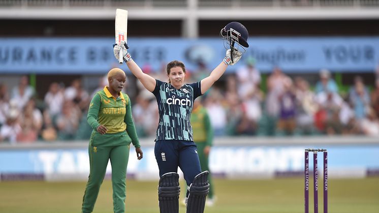 Beaumont scored her ninth ODI hundred. Photo: Getty Images