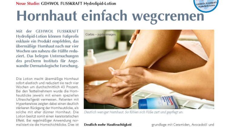 GEHWOL FUSSKRAFT Hydrolipid-Lotion: Hornhaut einfach wegcremen