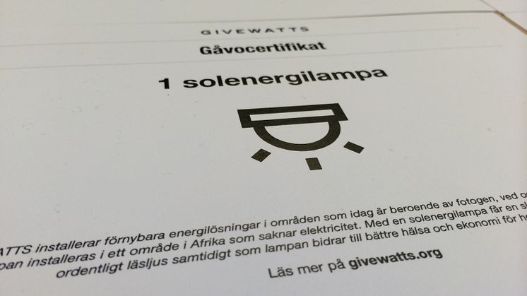 Ett ljust certifikat