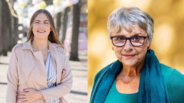 Sara Lynard, 28 år, och Patricia Tudor Sandahl, 83 år, har båda glaukom, grön starr.