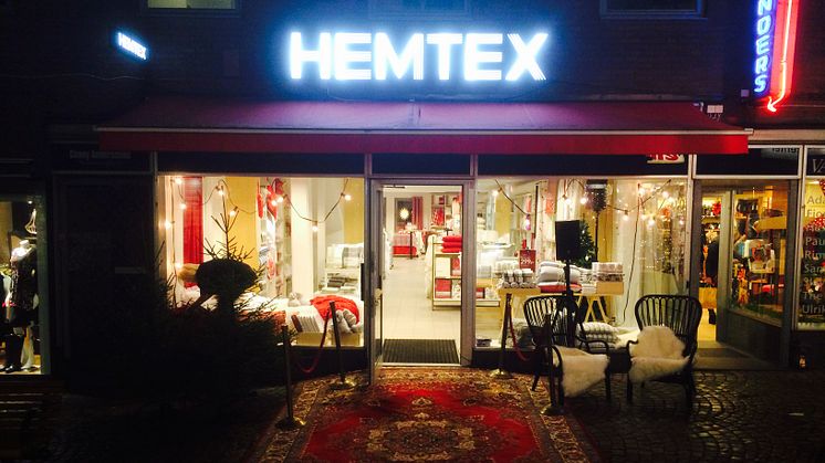 Hemtexbutiken i Ulricehamn, strax innan  öppnandet för ett och ett halvt år sedan.
