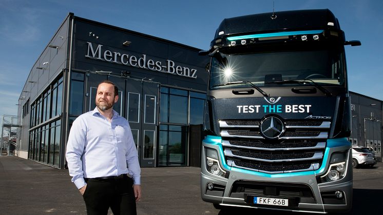 Admir Begovic är platschef på Veho Trucks i Malmö
