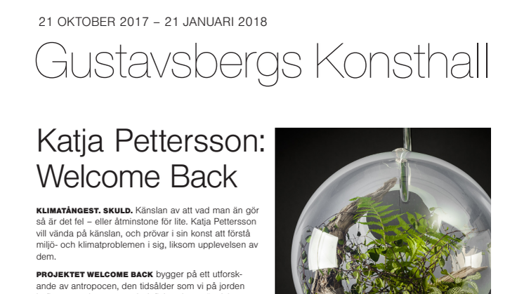 Welcome Back av Katja Pettersson