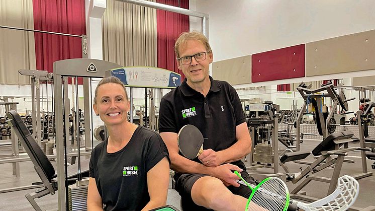 Erika Granqvist och Kenth Sennevall på Sporthuset i Gävle laddar för JOGGING 2023.