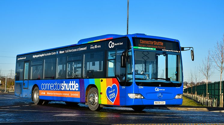 Go North East launches one of the UK’s first dedicated vaccination shuttle bus services