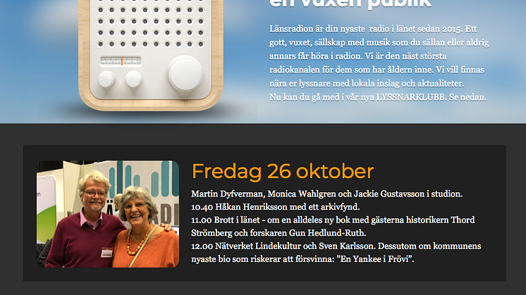 Länsradion: Lyssna på inslaget om Nätverket Lindekultur