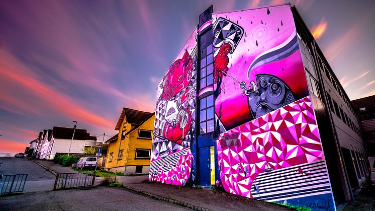 Nuart Street Art i Stavanger. Foto Brian Tallman