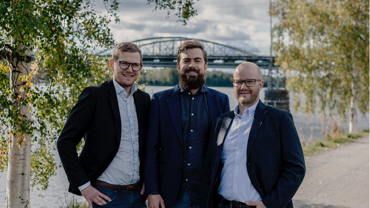 Från vänster: Vilhelm Hampusson, Filip Lindén och Mikael Lundberg. 