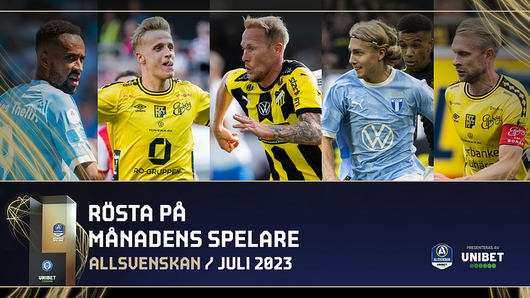 De är nominerade till månadens spelare och tränare i Allsvenskan